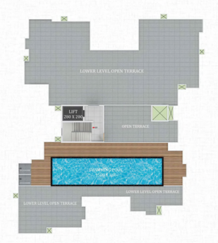Pool Level Floor Plan